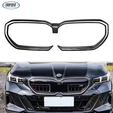 Dry Carbon Fiber Front Bumper Grille Cover Insert for BMW 5 Series G60 2024