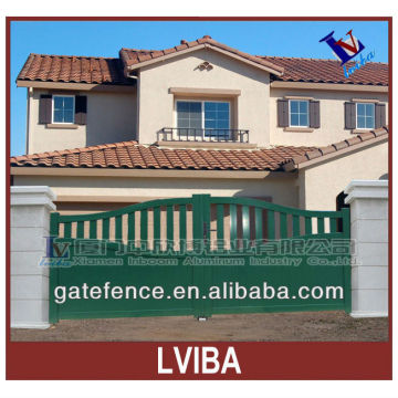 White PVC Like Aluminum Fence and Gate Designs, Main Gate Designs