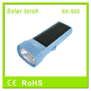 Solar LED Flashlight For Outdoor Use