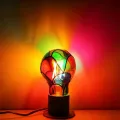 Luz de vidrieras festivas con color ajustable y E26