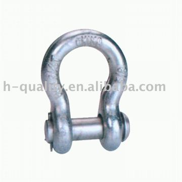 Round Pin Anchor Shackle U.S. Type, drop forged