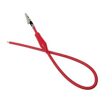 SY Red Color Single Insulated Wire Harness with Silicone and Alligator Clip