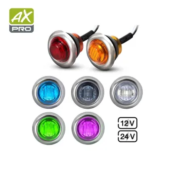 12V/24V Small Round LED Side Marker Light for Truck Trailer Yacht