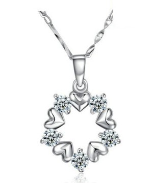 2014 Newest Design Environmental Copper Zircon Necklace Pendants Fq-P-1001