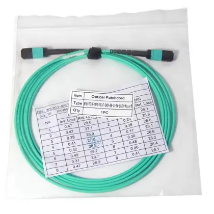 Fast and Reliable MPO/PC/F to MPO/PC/F OM3 LSZH Optical Patch Cords 3M