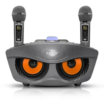 High Quality 20W Bass Sound Family KTV SD306plus Portable Karaoke Speaker with Dual Microphones