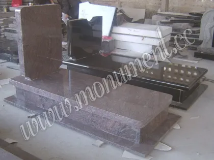 Paradiso Tombstone, Purple granite tombstone, himalaya blue tombstone