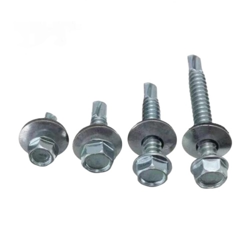 hex drill screw, stainless steel metal hex flange