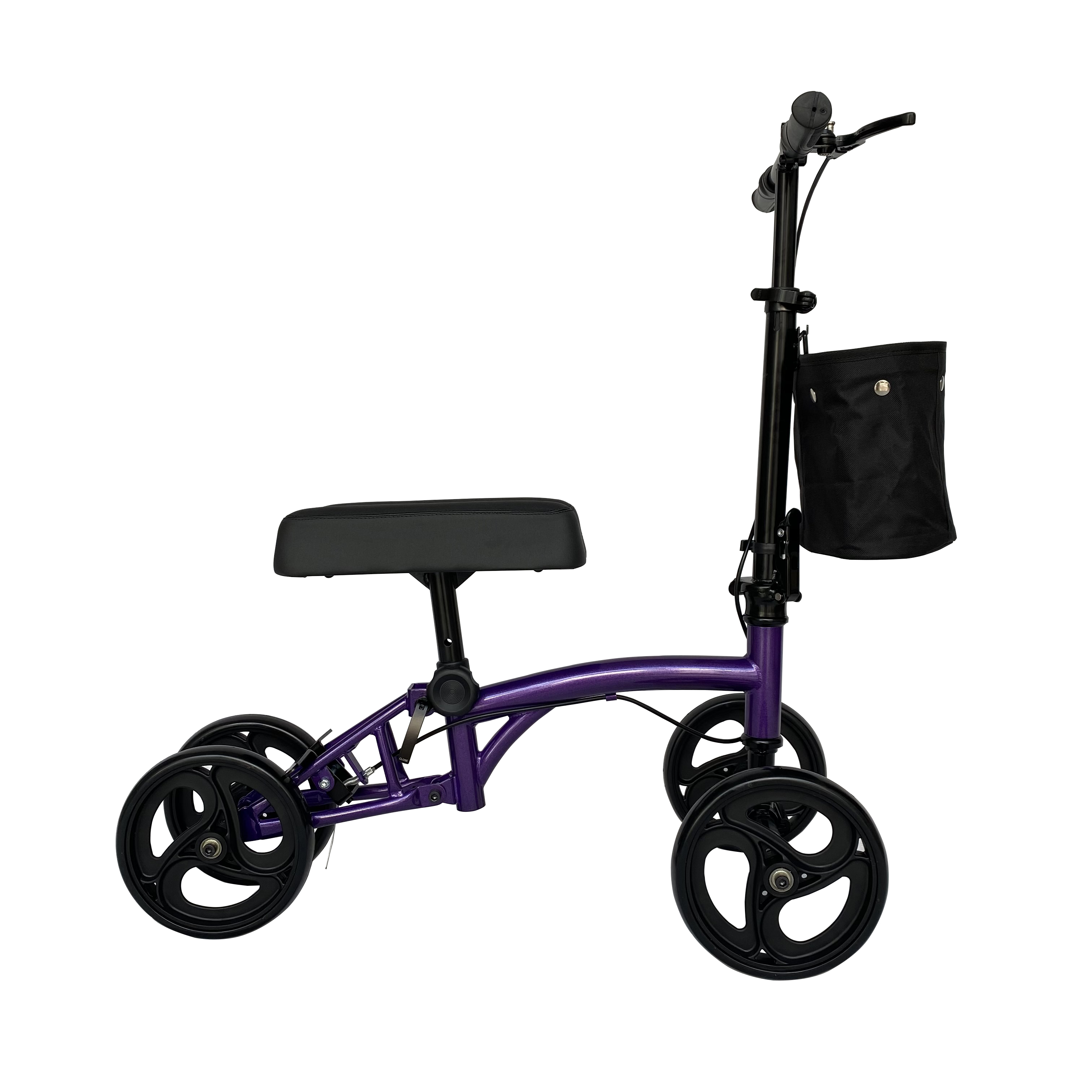 Acero scooter de caminante de rodilla de rodilla de acero al aire libre ajustable para discapacitados para discapacitados