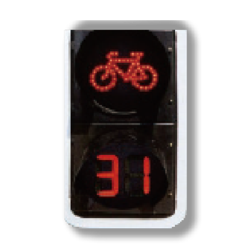 Odliczanie rowerów bez motorowych sygnał drogowych