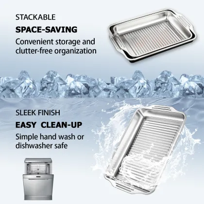 YITIAN Customized Stainless Steel Crayfish Grilled Fish Plate