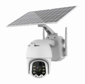 4G Solar تعمل بالطاقة الشمسية كاميرا أمان خارجية مع PTZ و SIM بطاقة