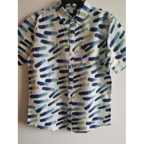 Fashion Short Shirt Men Casual Cotton Print Short Shirt Factory