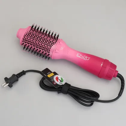 ENZO One Step Blow Dryer Brush - Black EU Plug