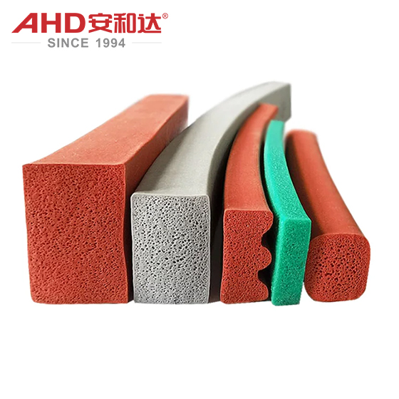 Silicone foam rod shapes