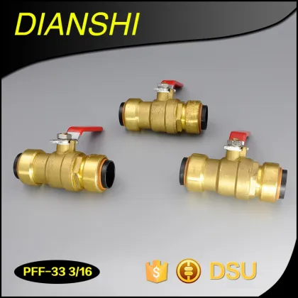 Sharkbite Style (Push-Fit) Push to Connect Lead-Free Brass Coupling-Tee