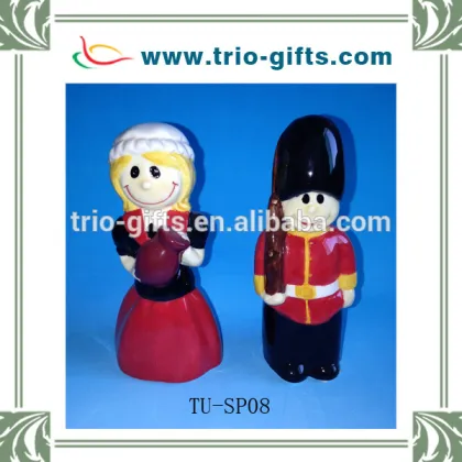 ceramic turtle salt and pepper set holder