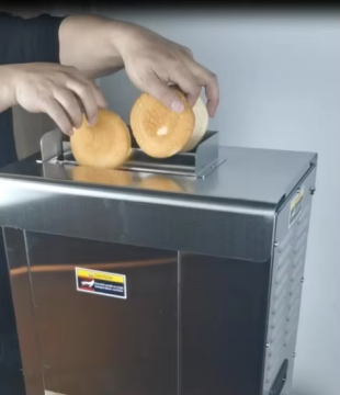 Tostapane di hamburger verticale in acciaio inossidabile commerciale