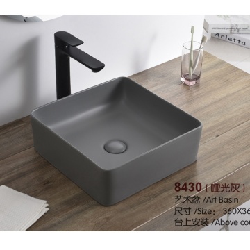 Lavabo Encimera Mate Lavabo Rectangular Porcelánico Mate