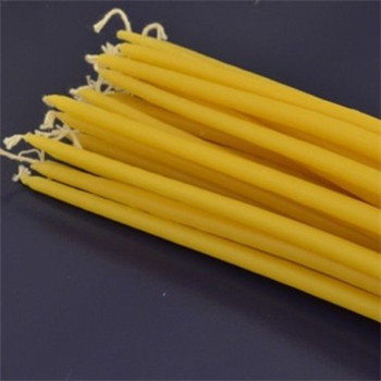 100% Orthodox Church wax candles  Greek Beeswax Natural Candles Honey Brown Coloured