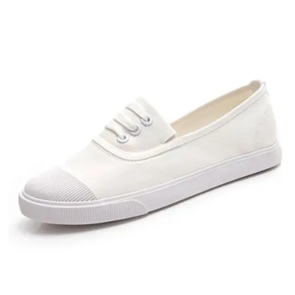Casual lady's shoes flat shoes Korean single and comfortable shoes canvas