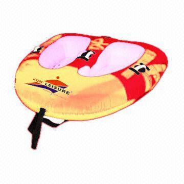 Inflatable Towable Tube, Made of 0.5 to 0.6mm PVC Material, Customized Designs are Accepted
