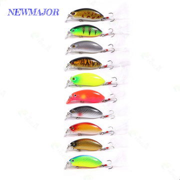 NEWMAJOR Submerged 9g/6cm Crank Lure for River and Stream Fishing with Rattle Beads