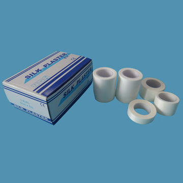 Silk Adhesive Tapes, Anti-allergic, Non-toxic, Porous, Air Permeable