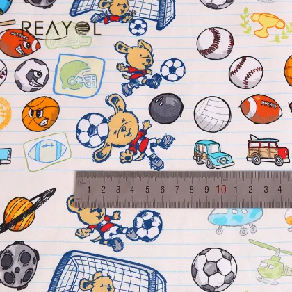 Custom Digital Printed 100% Cotton Satin Bed Sheet Fabric for Home Textiles