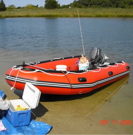 2.9M FSA Red Fabric inflatable boat