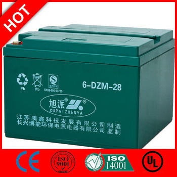 e bike battery 12v 28ah/XUPAI 6-DZM-28 Battery