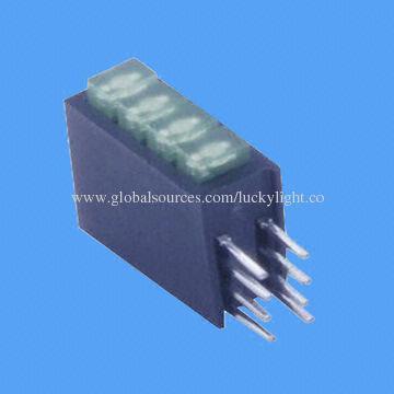 4 LEDs 5.10 x 12mm Rectangular Type Housing LED Indicator, Low-power Consumption, High-efficiency