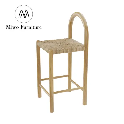 Outdoor French Medieval Solid Wood Vine Bar Stool