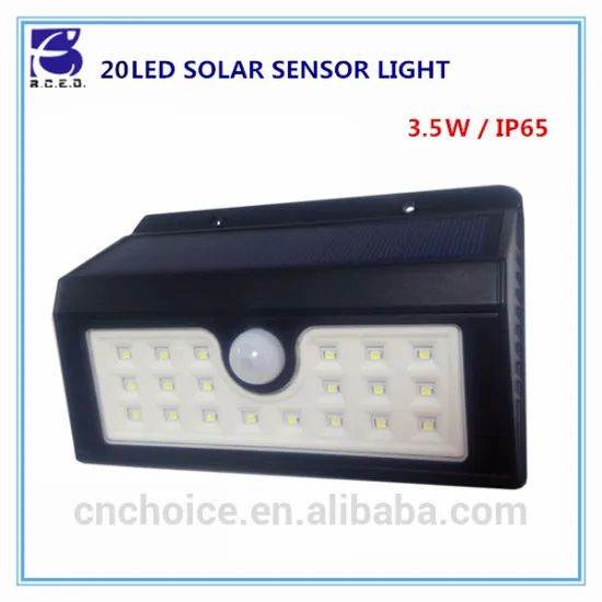 Solar powered motion sensor light 3.5W for outdoor lighting(20led)