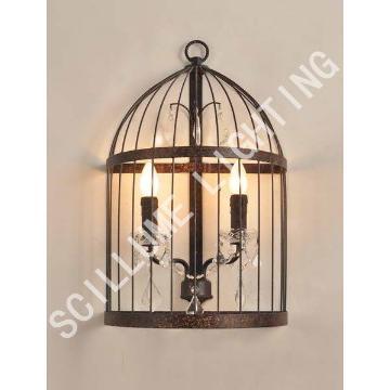 vintage lighting fixtures 2 lights iron rustic wall lamp scones LRR