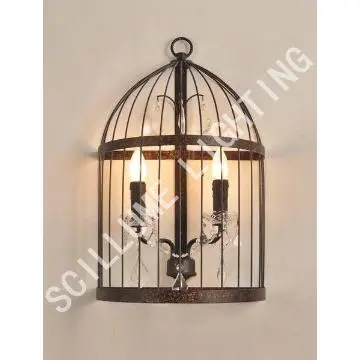 vintage lighting fixtures 2 lights iron rustic wall lamp scones LRR