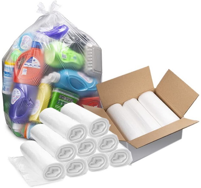 Custom PE Plastic Polythene Trash Bags For Garbage Packing