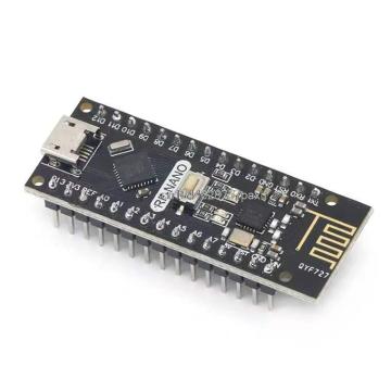 RF-nano för Arduino Nano V3.0: Micro USB-kort med ATMEGA328P och NRF24L01+ 2.4G trådlöst