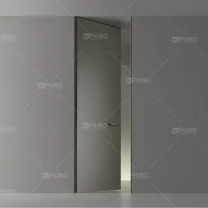Hidden Door Modern Solid Wooden Grained Flush Design Invisible Door with Invisible Hinge