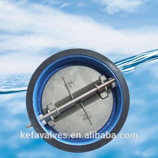 wafer type dual plate check valve