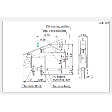 Universal type Detection switch