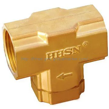 T strainer brass ball valve
