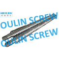 Bimetal Quality SKD61 Liner 51/105 Twin Conical Screw Barrel for PE PVC WPC Sheet Profile