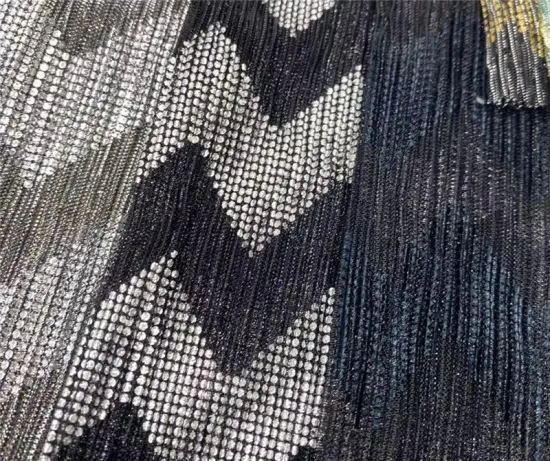 Custom Polyester Textile Crushed Fabric