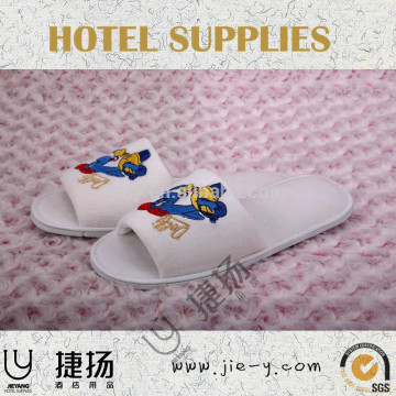 Animal lovely hotel slipper pattern bird pattern disposable hotel slipper open toe slipper yangzhou hotel slipper factory