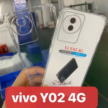 Vivo Y02 4G เคสโทรศัพท์โปร่งใส