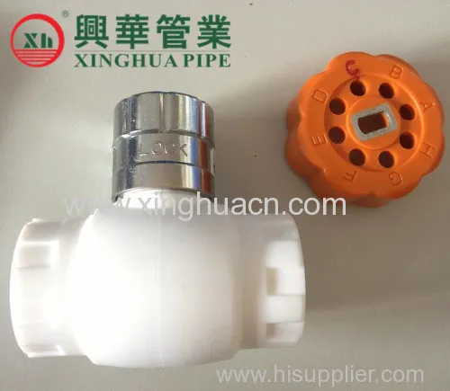 Ppr Locked Ball Valve With Magnetic Key 