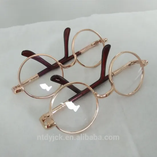 10*3.6cm metal Christmas glasses for toys dolls