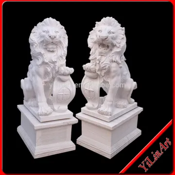 Marble Animal Lion Statue YL-D028