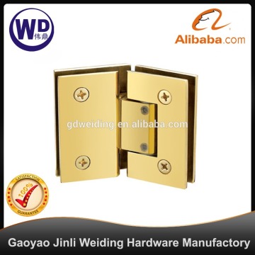 135 degree standard duty adjustable brass shower door hinge